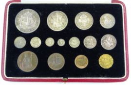 1937 Fifteen coin proof Coronation set