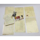 Group of five WW1/WW2 medals awarded to nursing sister Evelyn Irene Thompson of the Voluntary Aid