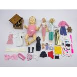 Pedigree hard plastic doll with moulded hair, fixede eyes and jointed body H37cm,