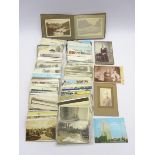 Large quantity of Edwardian and later postcards including real photographic and printed