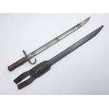 Japanese model 1897 bayonet with 40cm fullered steel blade,