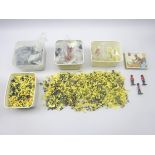 Quantity of Airfix, Britains and other plastic military figures including American Civil Ware,