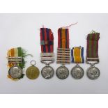 Group of five Boer/ WWI medals awarded to J.