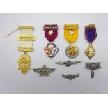 Masonic Jewels comprising Independent Order of Oddfellows, Manchester Unity, Royal Arch Companion,