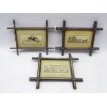 Thomas Stevens Coventry - three Stevengraphs in original mounts entitled 'The London and York Royal