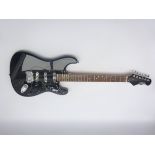 Burns Club Series Cobra electric guitar, black finish, in Gear4Music hard case, serial no.