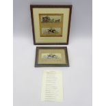 Thomas Stevens Coventry - double combination Stevengraph in original mount entitled 'The London and
