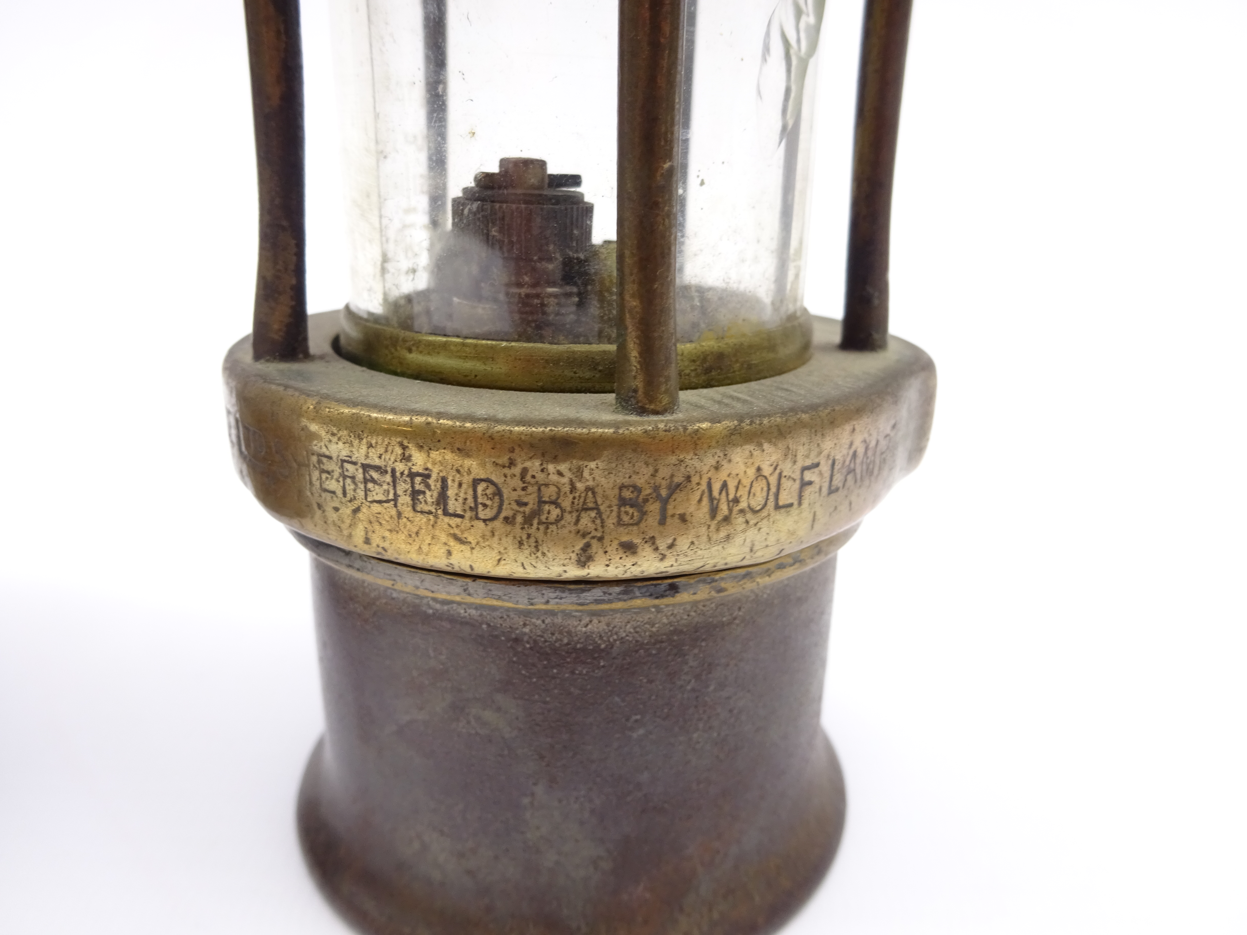 'Baby Wolf' Safety lamp by WM Maurice Co. - Image 4 of 4