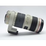 'CANON ZOOM LENS EF 70-200mm 1:4 L IS USM' telephoto zoom camera lens