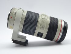 'CANON ZOOM LENS EF 70-200mm 1:4 L IS USM' telephoto zoom camera lens