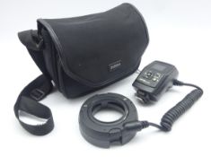 Nissin MF18 MACRO light ring flash for canon with case