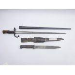 French pattern 1874 epee/gras bayonet,