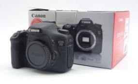 Canon EOS 7D DSLR camera body with box