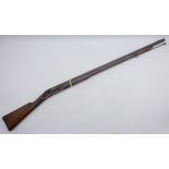 Barrel and stock only for a 19th century flintlock musket,