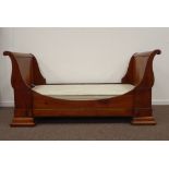 19th century French cherry wood bedstead, 3' single,