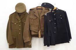 Military Uniform comprising WWII Battledress Blouse pattern 1949,