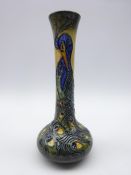 Moorcroft Phoenix bird pattern vase, designed by Rachel Bishop,