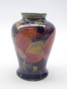 Moorcroft Pomegranate pattern vase of shoulder form, impressed Burslem with signature,