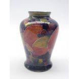 Moorcroft Pomegranate pattern vase of shoulder form, impressed Burslem with signature,