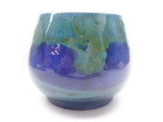 Moorcroft ovoid vase decorated in the 'Moonlit Blue' pattern, impressed marks to base,