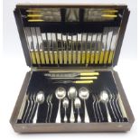 Art Deco oak cased canteen of Sheffield silver-plated cutlery Condition Report & Further