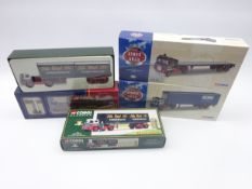 Four Corgi limited edition die-cast transport lorries - Foden S21 Artic Trailer with containers and