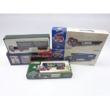 Four Corgi limited edition die-cast transport lorries - Foden S21 Artic Trailer with containers and