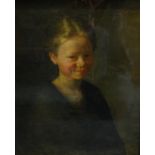 English School (Mid 19th Century): Portrait of a Young Girl, oil on canvas unsigned,