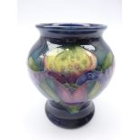 Small Moorcroft Orchid pattern vase, impressed marks, H8.