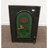 Victorian cast iron safe by Cartwright & Sons, with key, W46cm, D46cm,