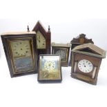Four 19th century Black Forest wall clocks,