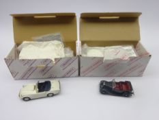 Two Crossway Models limited edition die-cast models - Daimler SP250 Dart No.