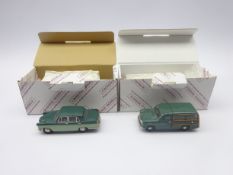 Two Crossway Models limited edition die-cast models - Morris Oxford Series II Traveller No.