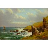 Allan (English 20th century): The Manacles Rocks, Cornwall, oil on canvas signed,