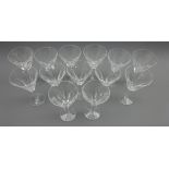 Thirteen Waterford Sheila pattern claret glasses (13) Condition Report & Further Details