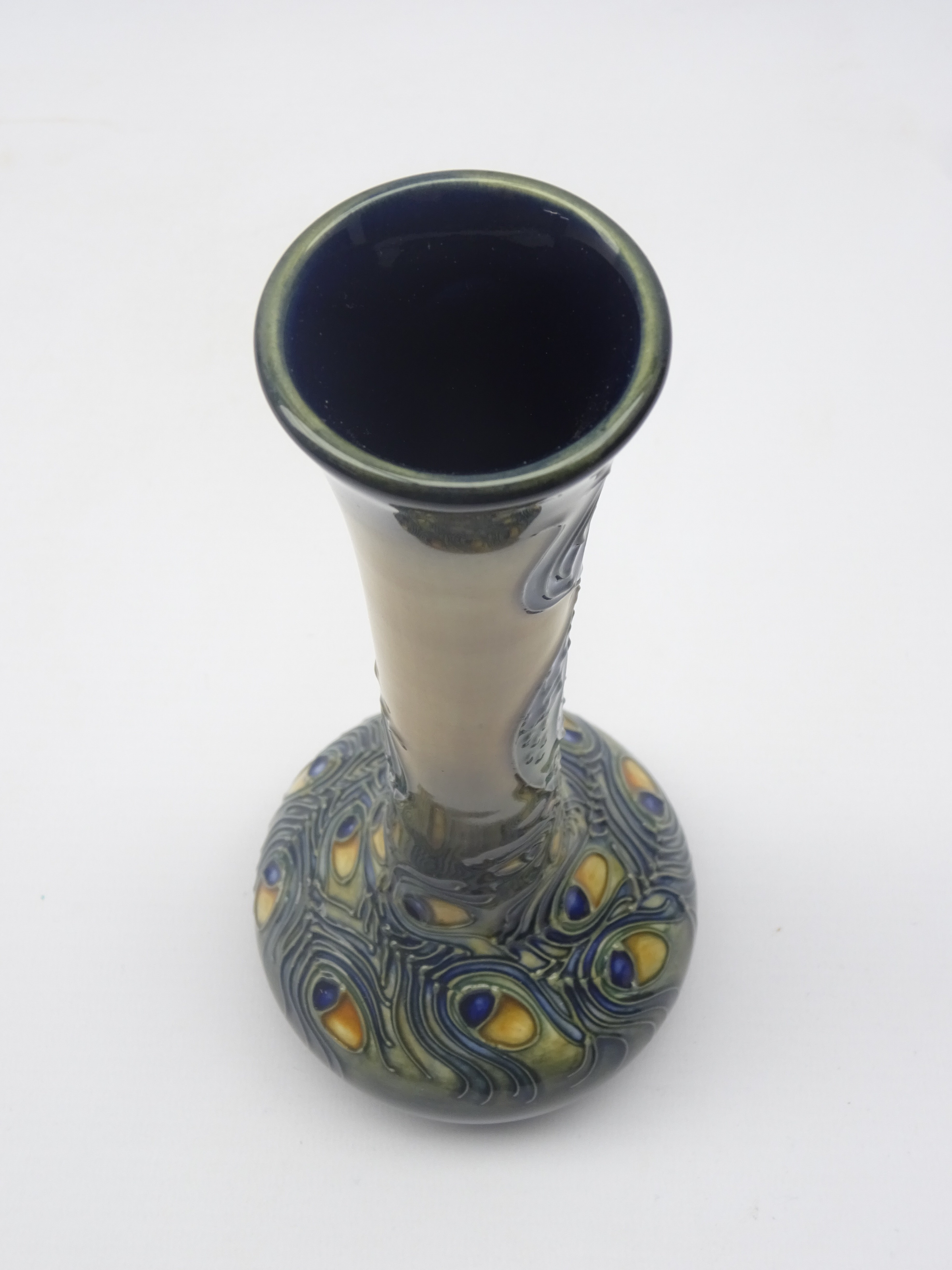 Moorcroft Phoenix bird pattern vase, designed by Rachel Bishop, - Image 2 of 2