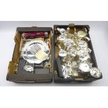 Quantity of silver plated ware including 19th century teapot, flatware, toast racks, tea sets,