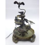 1980's Franklin Mint limited edition brass water fountain 'Waters of Life' designed by Steven Lord