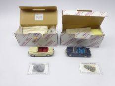 Two Crossway Models limited edition die-cast models - Rover 75 Tickford Drophead Coupe No.