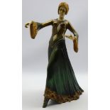 Large Art Deco style model of a Dancer (a/f) H45cm Condition Report & Further Details