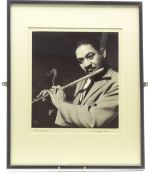 Terry Cryer (1934-2017) 'Frank Wess' 1958 gelatin silver print, signed,