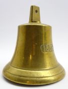 Brass ships bell inscribed 1839 H20cms Condition Report & Further Details Lot 285