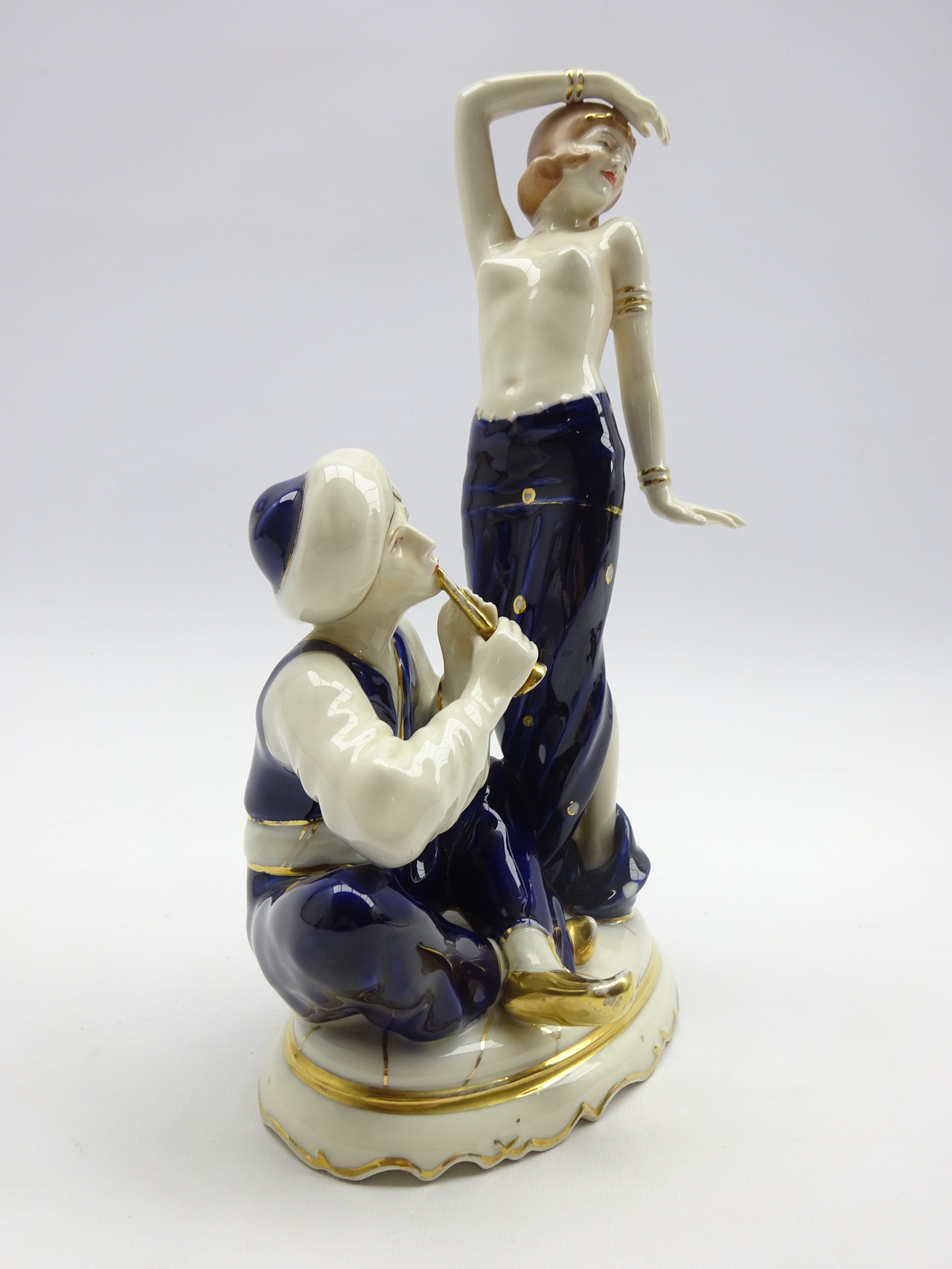 Royal Dux model of a Snake Charmer and Dancer no. - Image 2 of 2