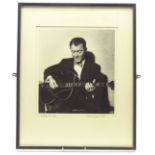 Terry Cryer (1934-2017) 'Eddie Condon' 1956 gelatin silver print, signed,