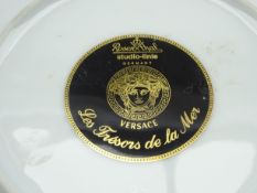 Set of 6 Rosenthal Versace side plates decorated in 'Les Tresors de la Mer' design, 18cms,