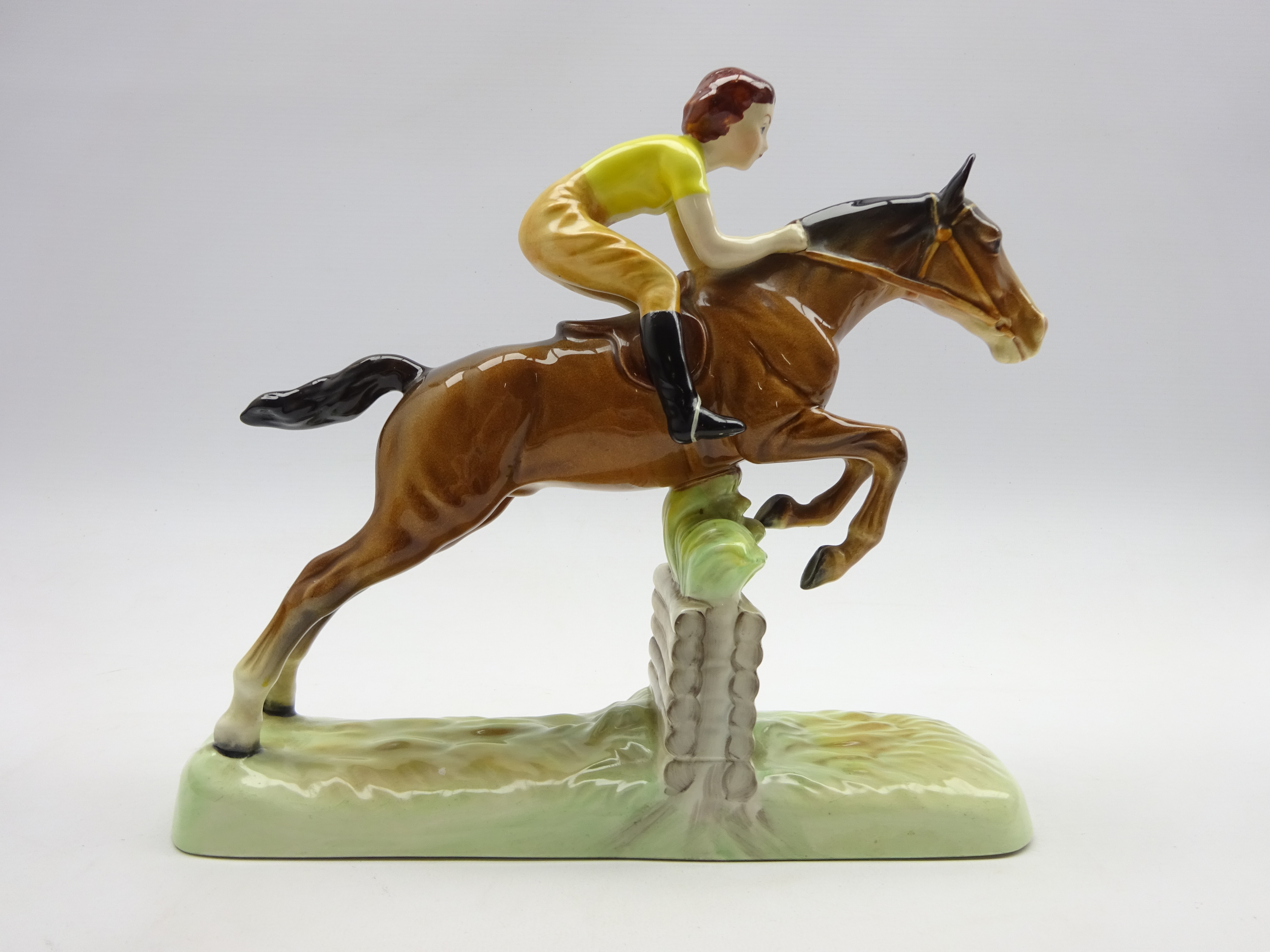 Beswick Pottery figure of a Girl on a Jumping Horse no. - Image 2 of 2