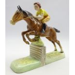 Beswick Pottery figure of a Girl on a Jumping Horse no.