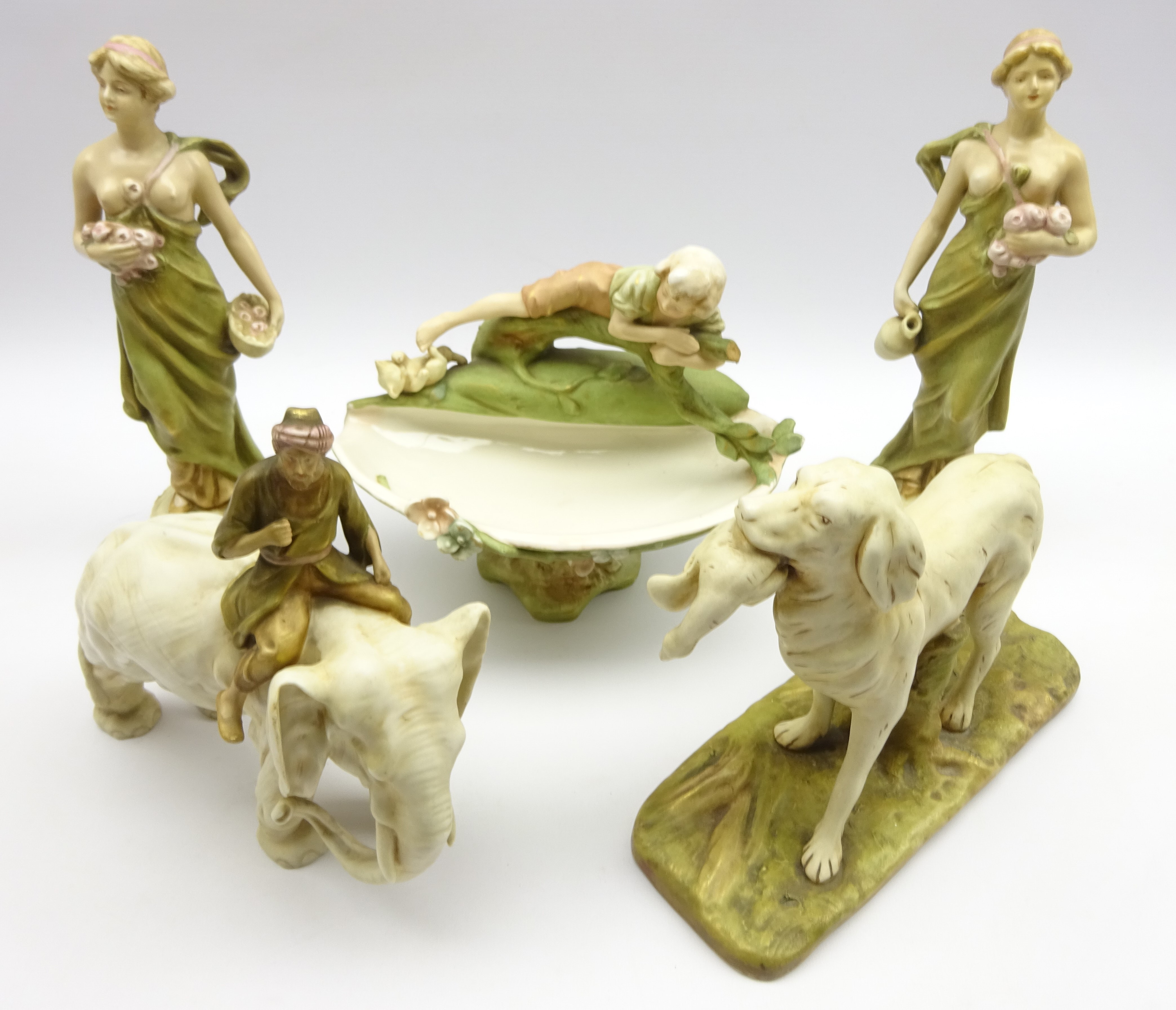 Royal Dux models comprising Elephant and Rider no. - Image 2 of 3