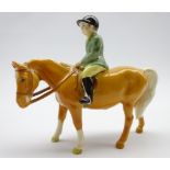 Beswick model of a boy on a palomino pony No.