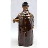 Royal Doulton Kingsware 'The Coachman' whiskey flask bottle H25cm Condition Report &